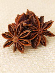 Cinnamon with anise isolated