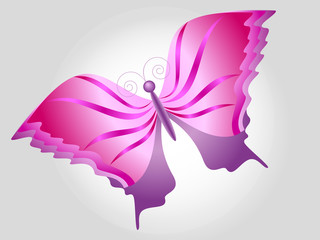 Illustrations fantastic butterfly.