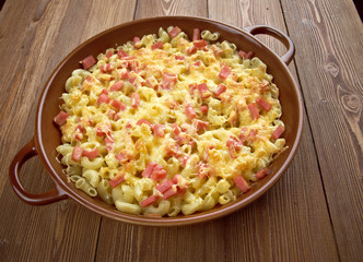 Nudel - Schinken - Gratin