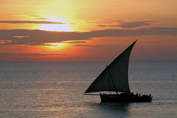 tramonto al mare