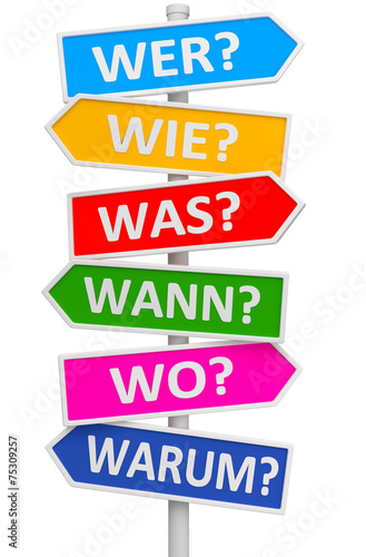 "Die W-Fragen" Stockfotos und lizenzfreie Bilder auf Fotolia.com - Bild