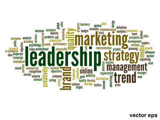 Vector conceptual business word cloud