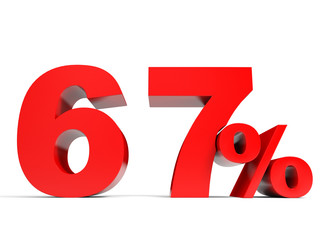 Red sixty seven percent off. Discount 67%.
