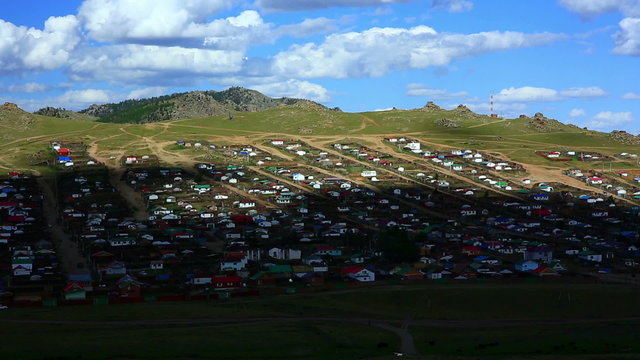 Tsetserleg City, Mongolia, timelapse