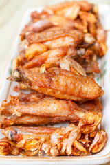 Fried chicken wing.