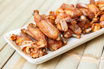 Fried chicken wing.