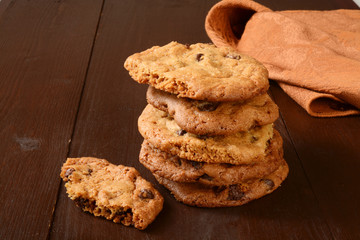 Homemade chocolate chip cookies