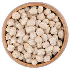 White Chickpeas in a Bowl