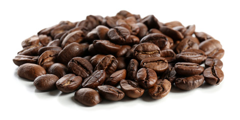Coffee beans, isolated on white