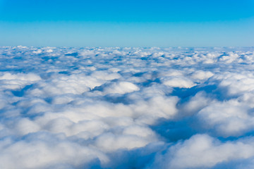 Naklejka premium clouds. View from airplane.