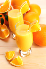 Freshly squeezed orange juice, close-up