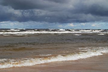 Baltic Sea in Jurmala. Latvia