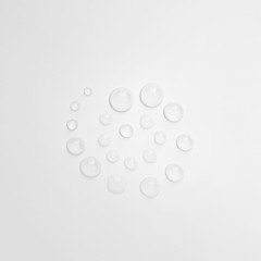 Picture from water drops close-up