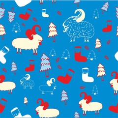 new year seamless pattern