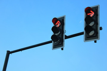 Red traffic lights