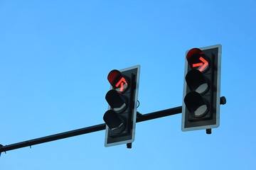 Red traffic lights