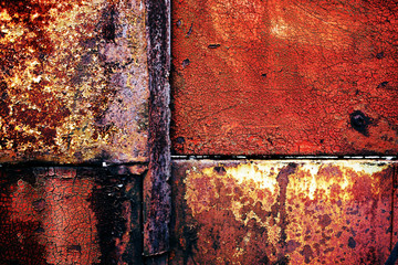 natural metallic background with rust