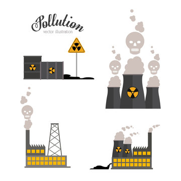 Pollution design,vector illustration.