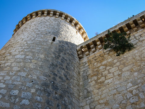 Castle at Torrelobaton,  Xalladolid, Castilla y Leon, Spain