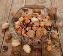 Nuts in a basket