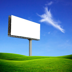 Commercial blank billboard