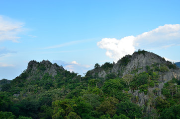 Two peak stone mountain