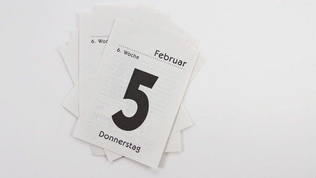 Alle Tage im Februar