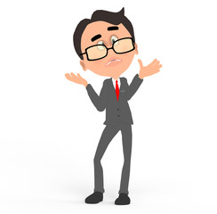 business man with doubts