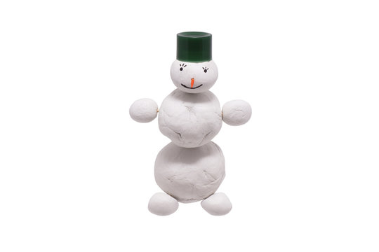 Toy Snowman plasticine.