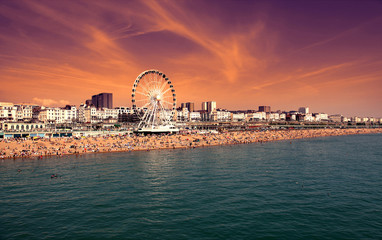 The towering Brighton Wheel ,England UK - 75325427