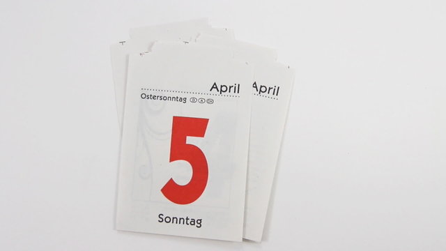 Alle Tage im April