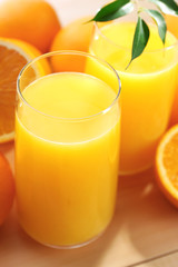 Freshly squeezed orange juice, close-up