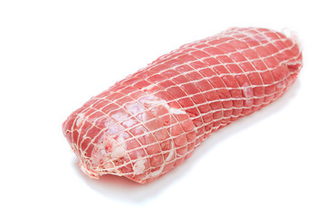 Veal roll isolated