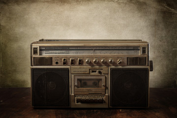 the still life retro ghetto blaster