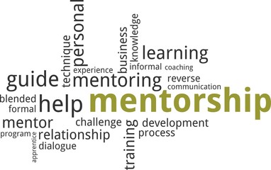 word cloud - mentorship