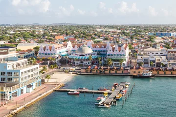 Fotobehang Colorful Oranjestad Aruba © dbvirago