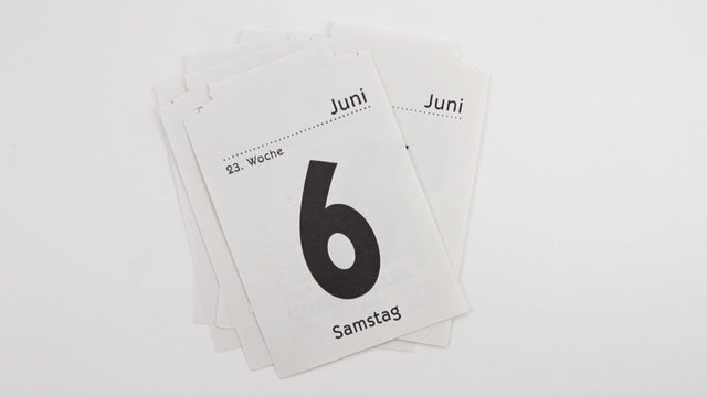 Alle Tage im Juni