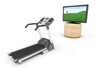 Treadmill Machins with TV