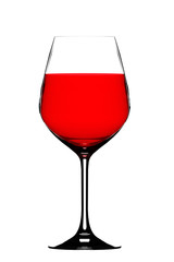 Red wine in a glass