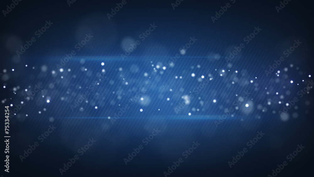Poster bokeh circles on blue striped background loopable