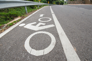 Bicycle route sign