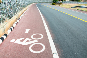 Bicycle route sign