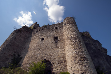 Fototapeta na wymiar knight's castle in Mirow, Poland