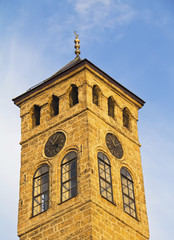 Fototapeta na wymiar Watch tower in Sarajevo