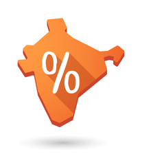India map icon with a discount sign