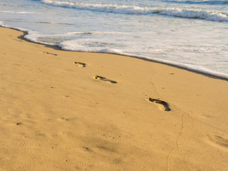 Footprints in the sand