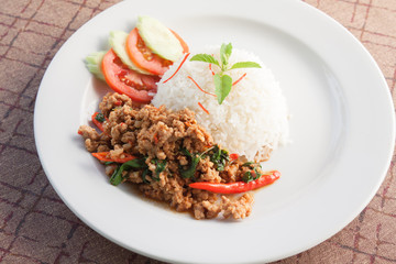 Thai Food Style: Rice topped
