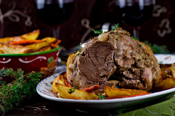 the baked pork gammon