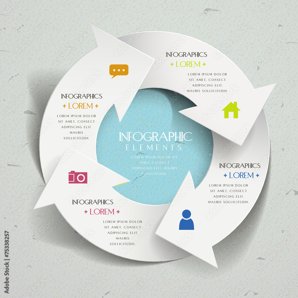 Canvas Prints simplicity infographic template design