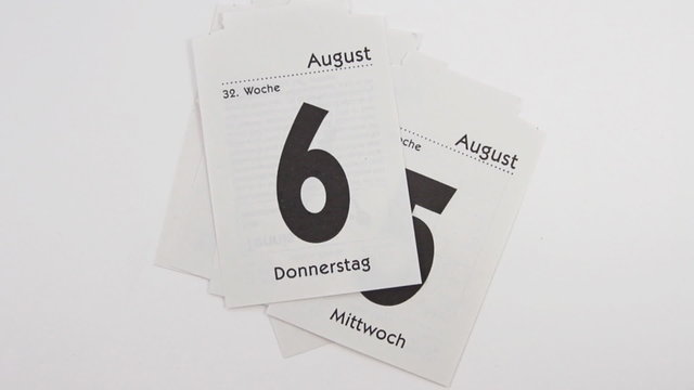 Alle Tage im August